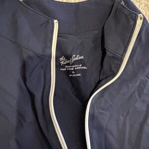 The Tailored Sportsman Light Blue Riding Vest with White Trim